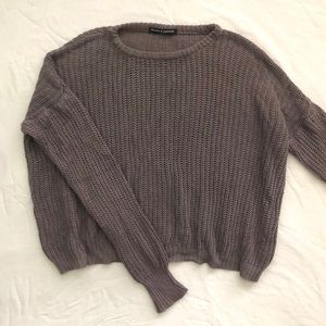 Rare brandy melville muave knit Bronx sweater
